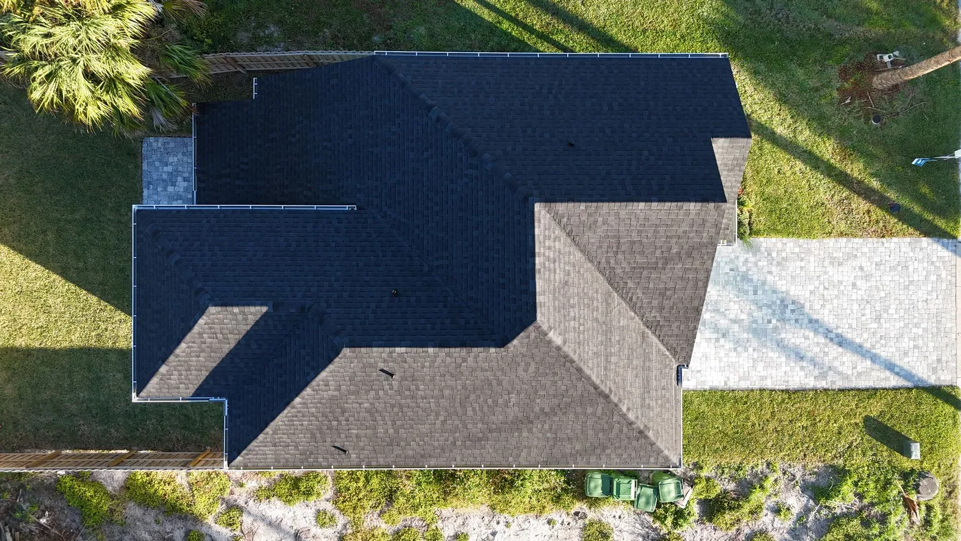 Architectural Shingle Roof - Atlantic Beach FL Aerial view of architectural shingle roof in Atlantic Beach FL