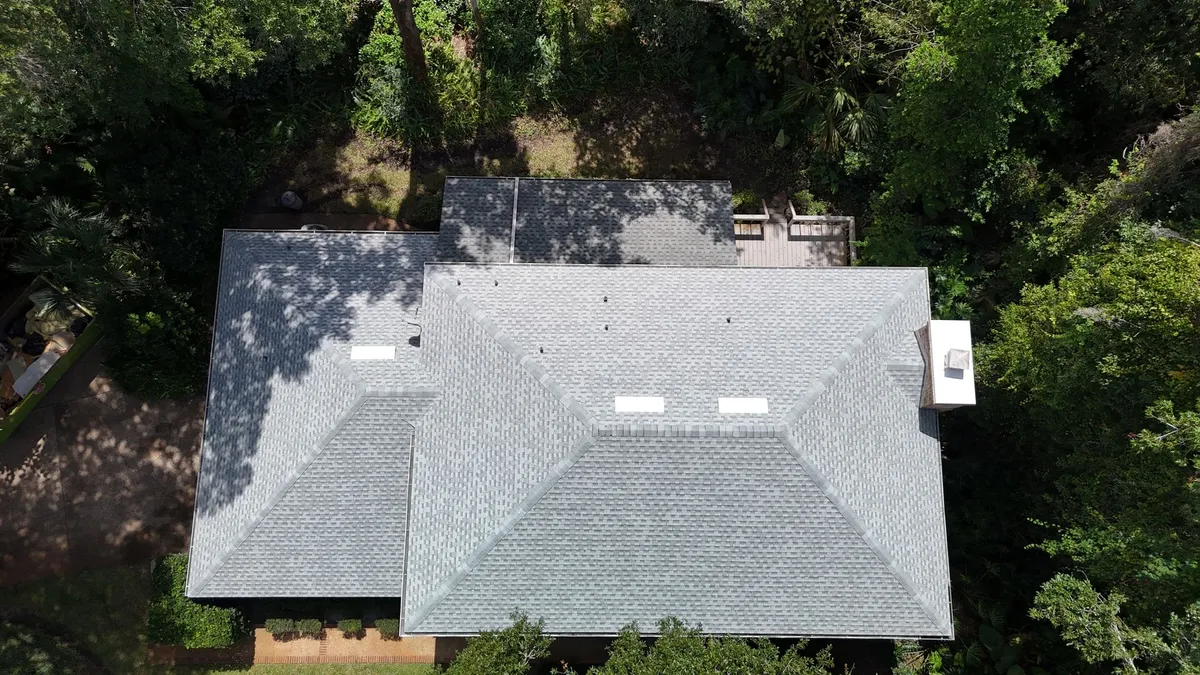 Brick Home Shingle Roof - Middleburg FL Gray shingle roof on brick home in Middleburg FL